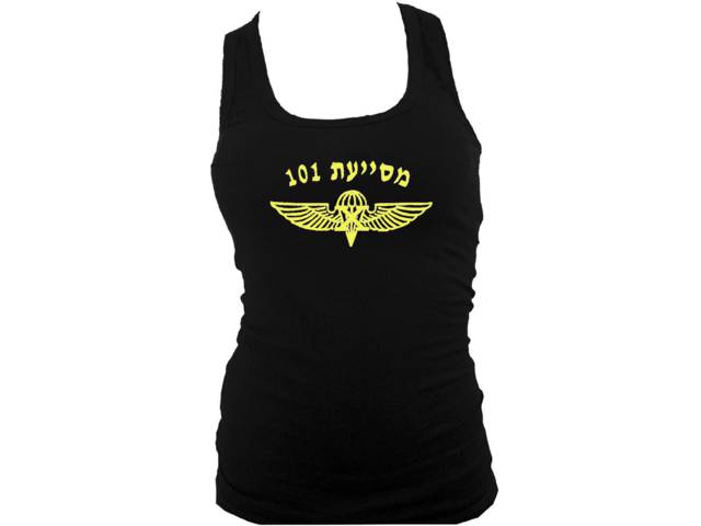 IDF Ariel Sharon 101 Special Forces Unit Israel army women tank top L/XL