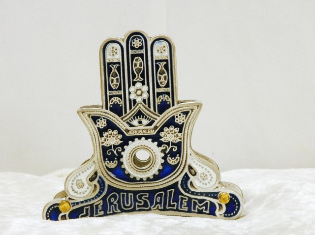 Israel judaica Hamsah Napkin Holder By Zavurov