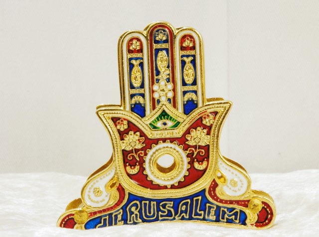 Judaica Hamsah Napkin Holder By Zavurov