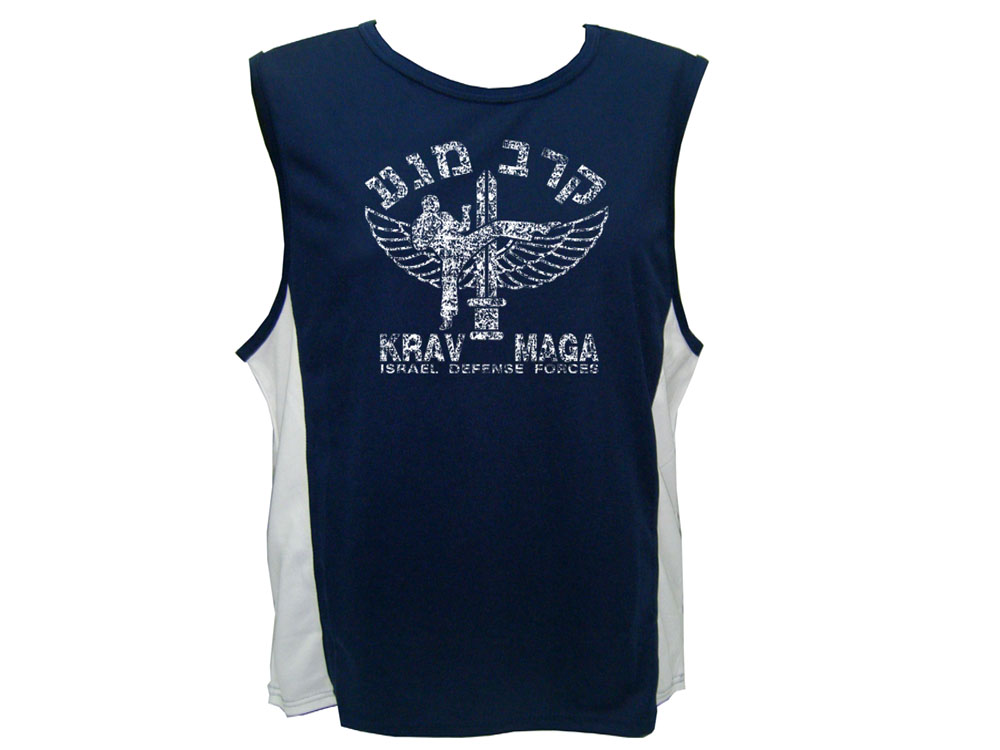 Krav Maga distressed look sweat proof tank top