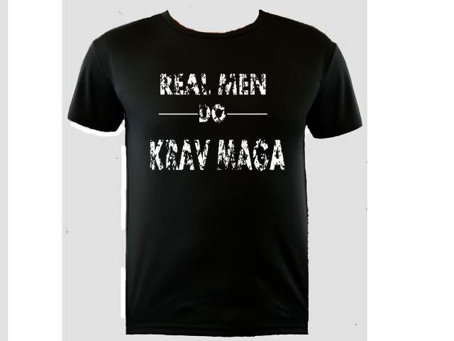 Real Men Do Krav Maga moisture wick polyester shirt