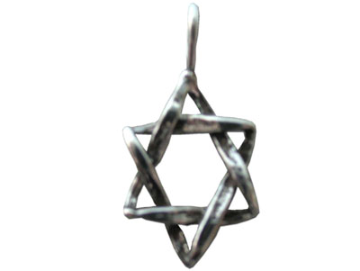 Sterling Silver Magen David (Star of David) Pendant III