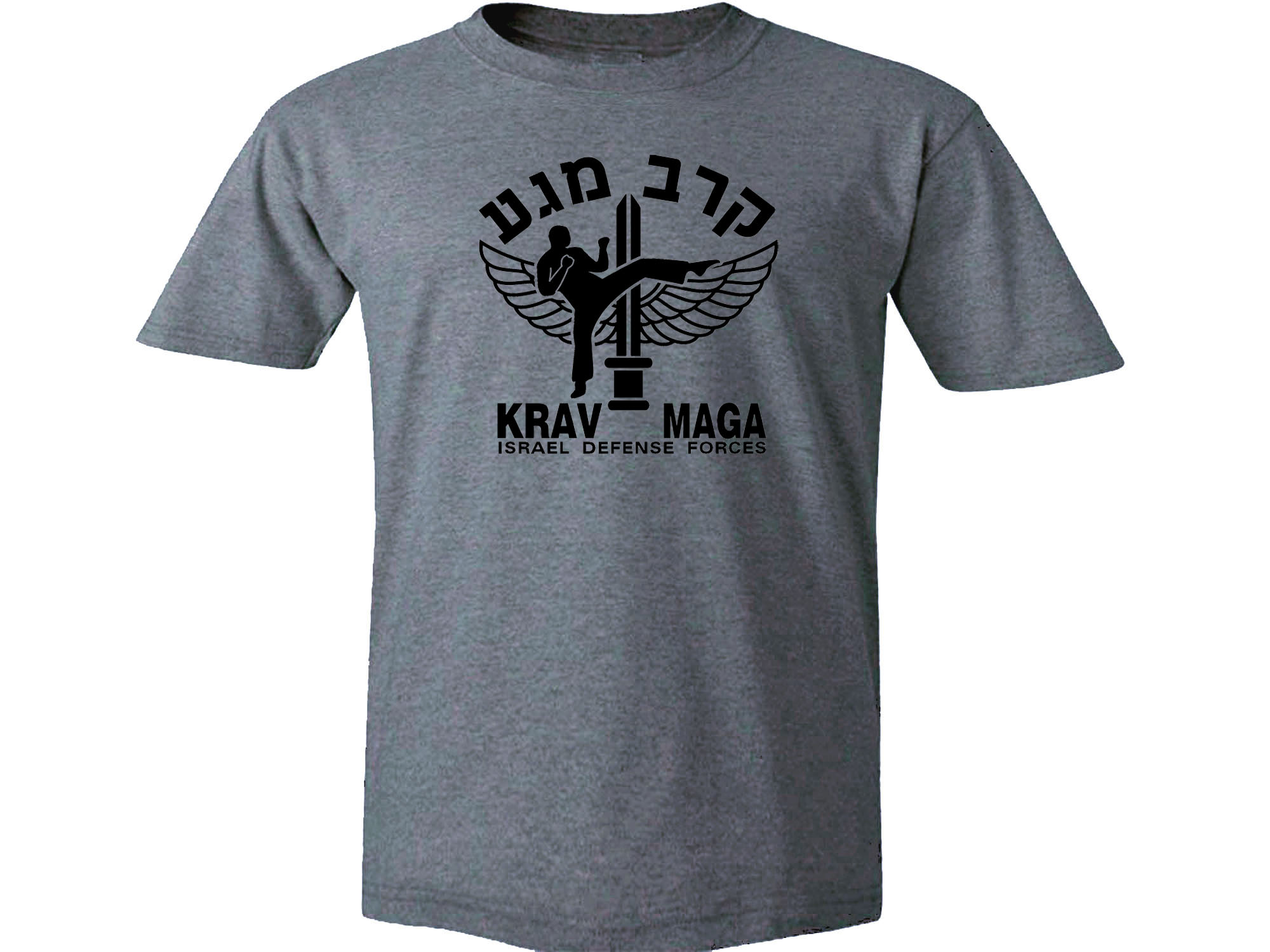 Krav Maga Martial Arts gray tee shirt r