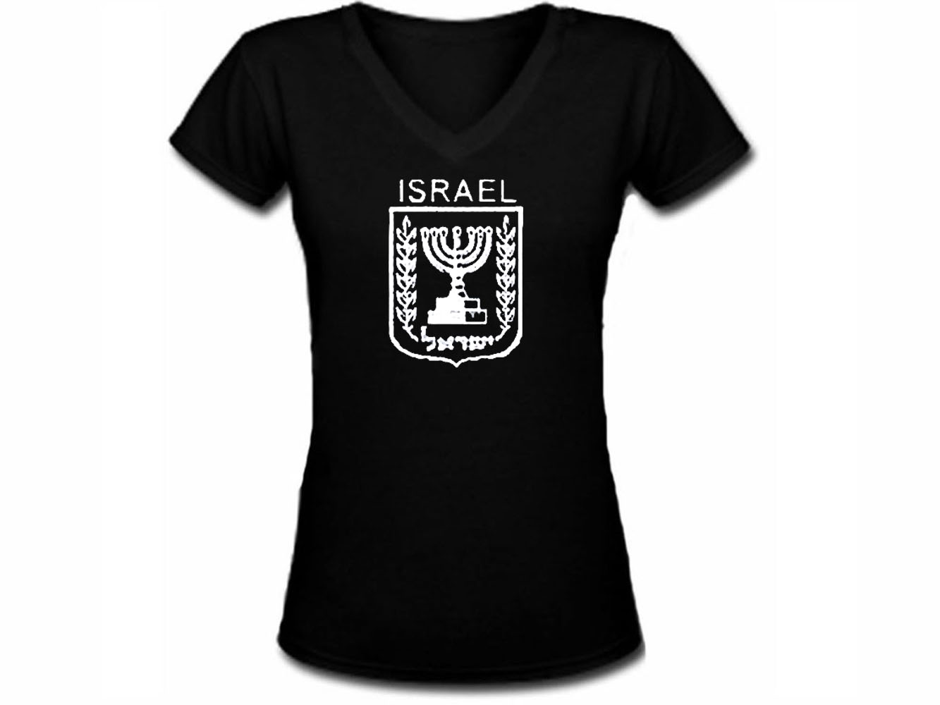 Israel coat of arms Jewish Hebrew women t-shirt