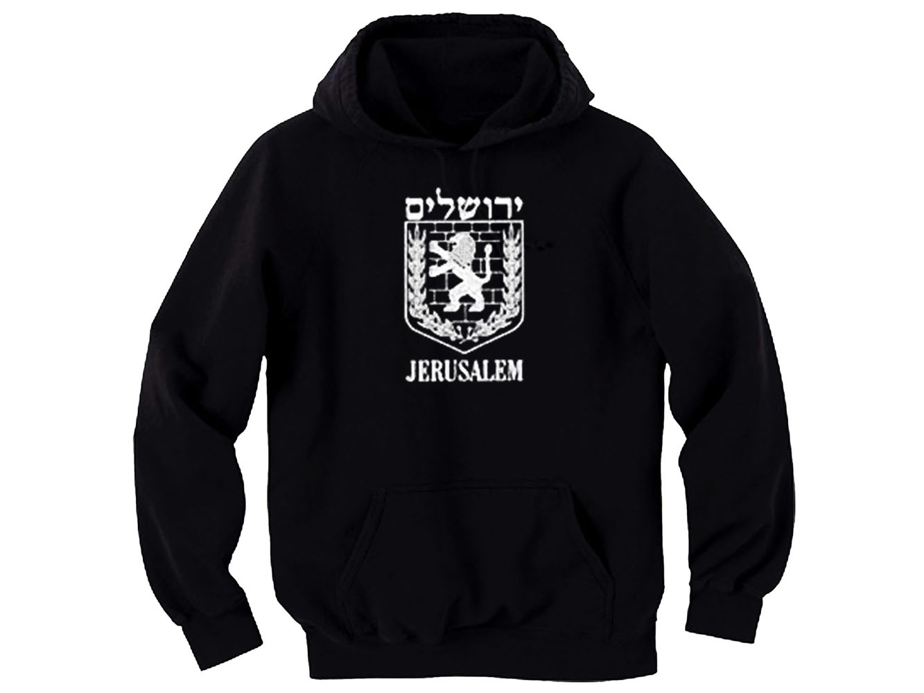 Cities: Jerusalem Lion Logo Hebrew Israel hoodie