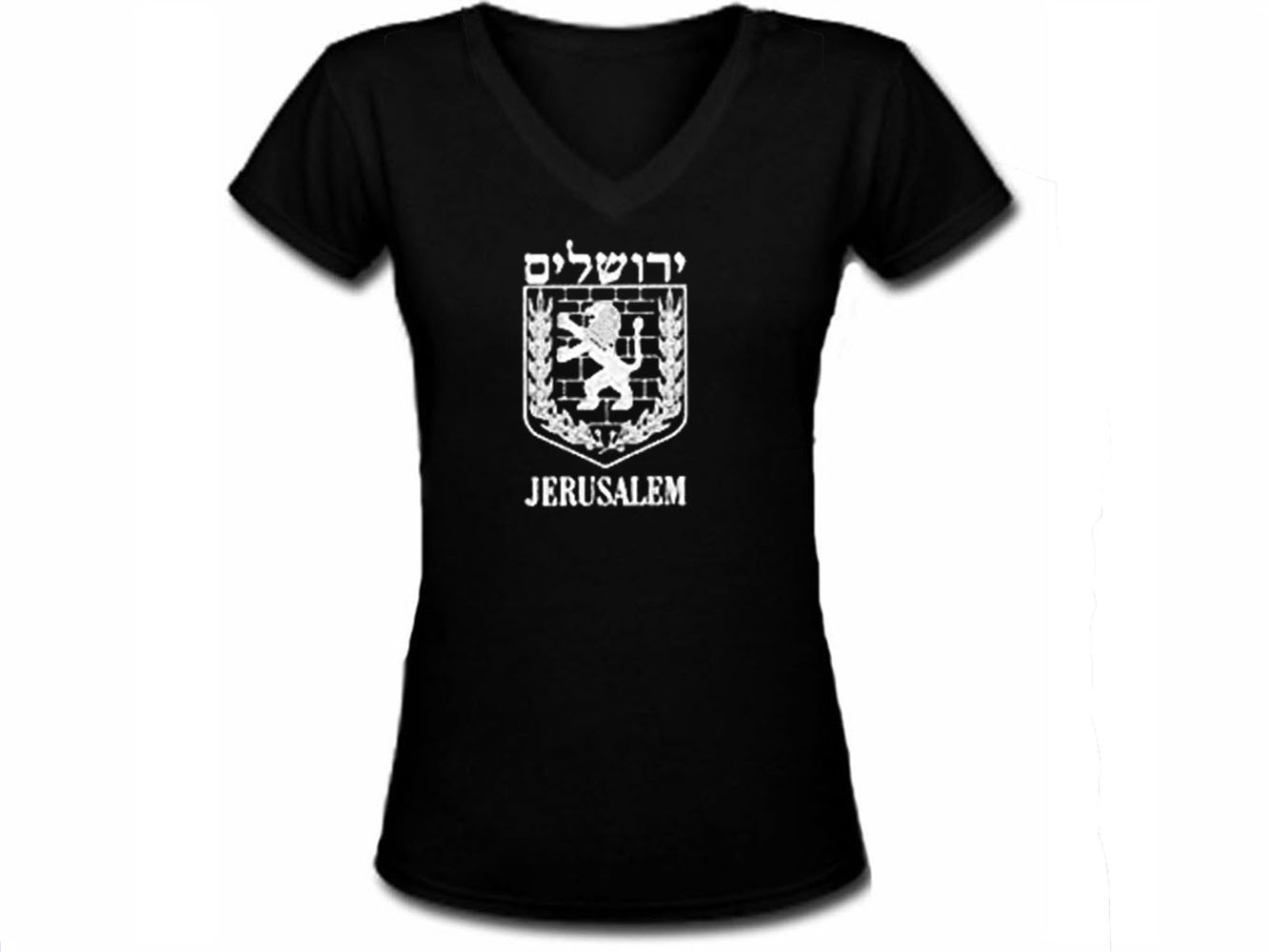 Jerusalem Lion City emblem women t-shirt