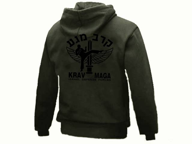 IDF Krav Maga Self Defence Martial Arts Israel od green Hooded Sweatshirt