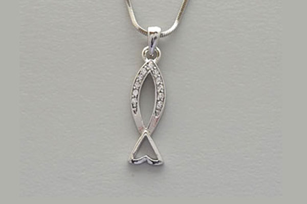 Messianic Jewish Fish Seal Necklace 2