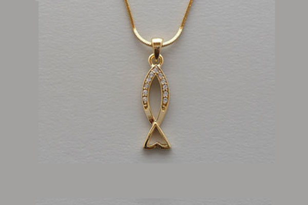 Messianic Jewish Fish Seal Necklace