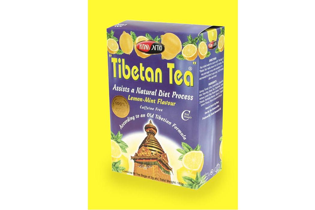 Israel Kosher Sodot HaMizrah Tibetan (tibetian) Diet Tea Lemon-Mint Flavor detox body & loose weight