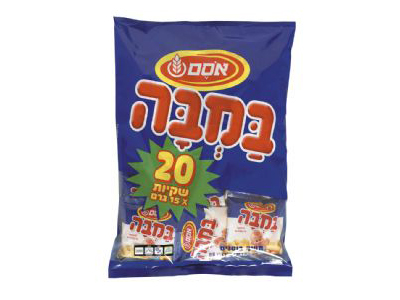 Israel Kosher Bamba Birthday 20 packet by 15 gr Total 300gr