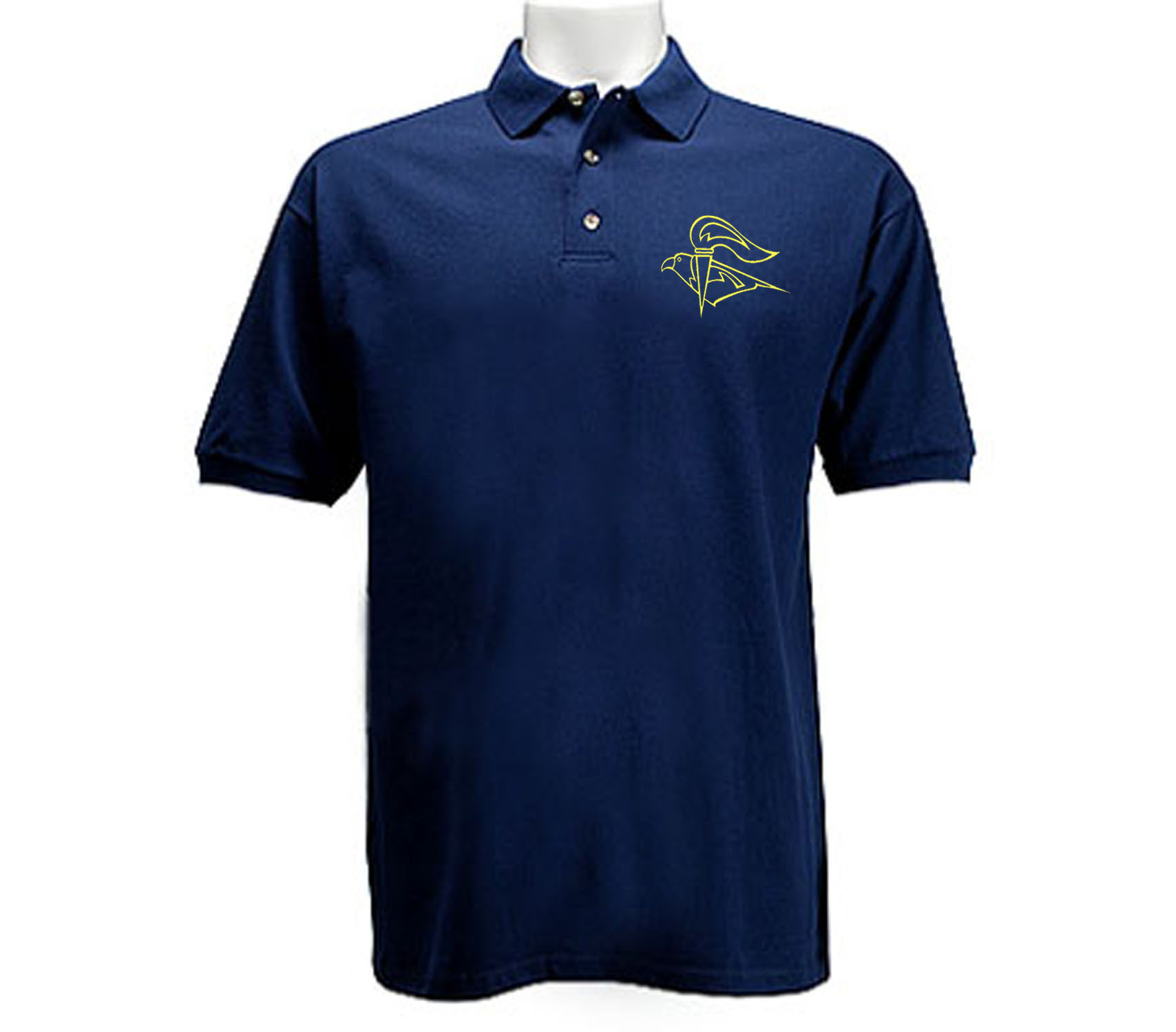 IDF Israel army Flight Academy polo style navy blue t-shirt