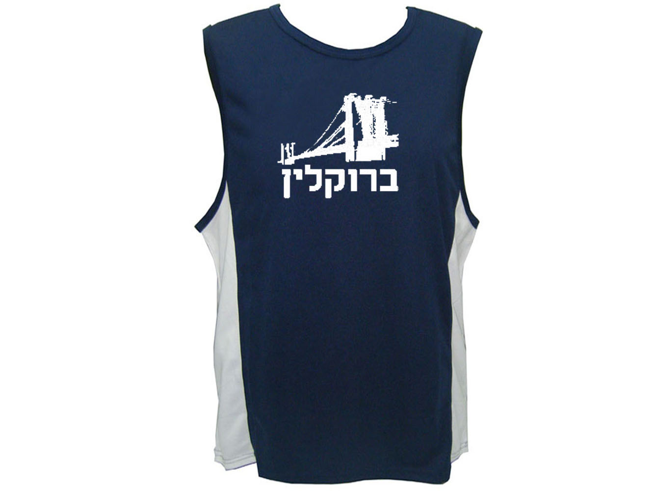 Cities: Brooklyn Hebrew Word sweat resistant tank top