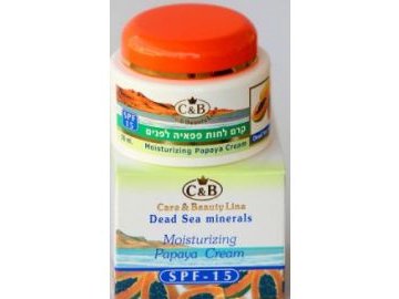Dead Sea Care and Beauty Line Papaya moisturizer w SPF 15