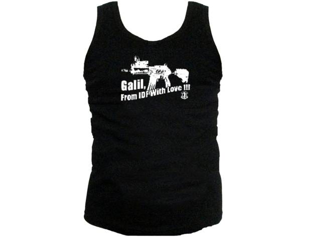 Galil Assault Rifle Israel Army IDF Weapon tank top