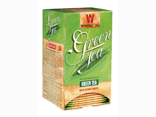 Wissotzky Green Tea with Citrus Fruits (25 bags)