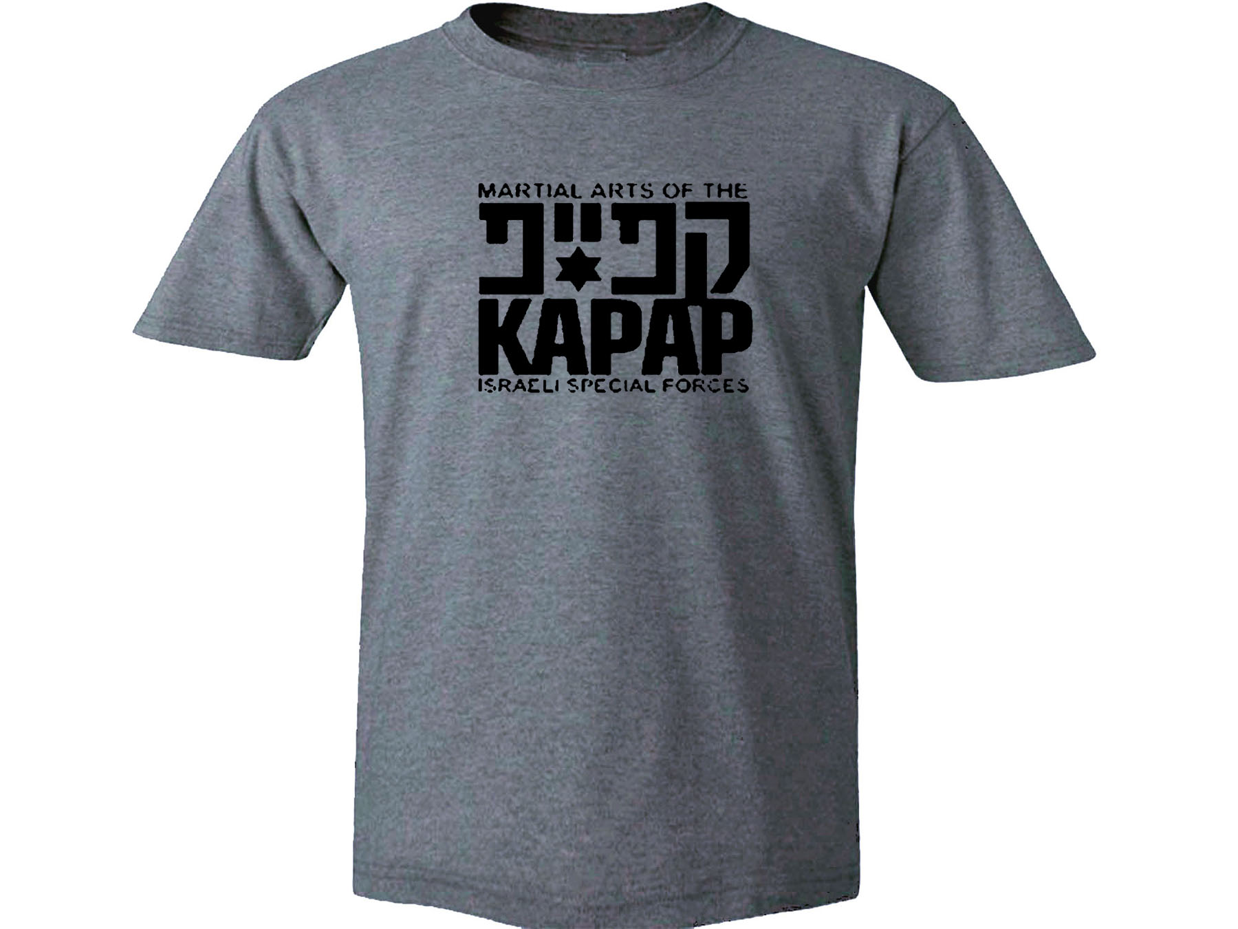 KAPAP Panim El Panim Martial Arts gray t-shirt