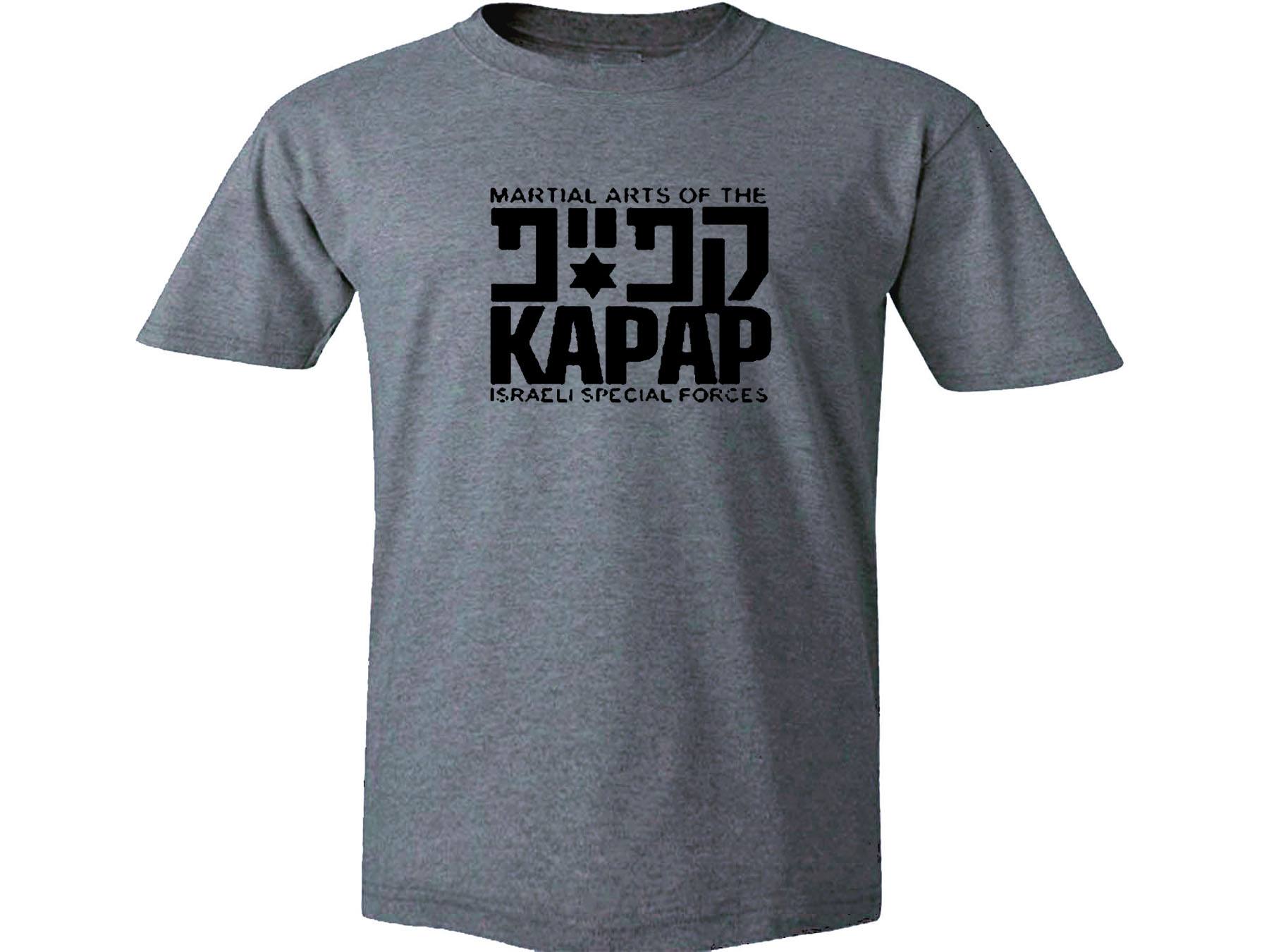 KAPAP Panim El Panim Martial Arts gray t-shirt