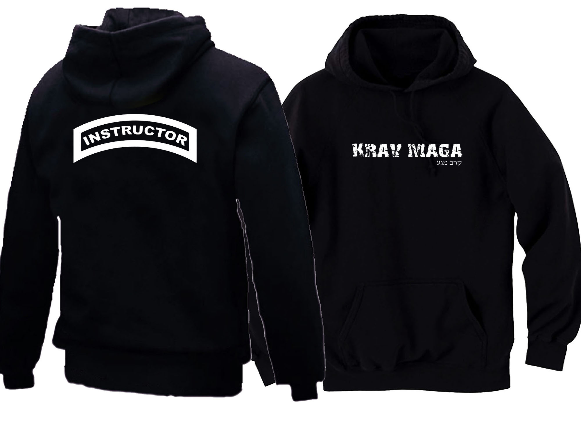Krav Maga Instructor MMA close combat black hoodie