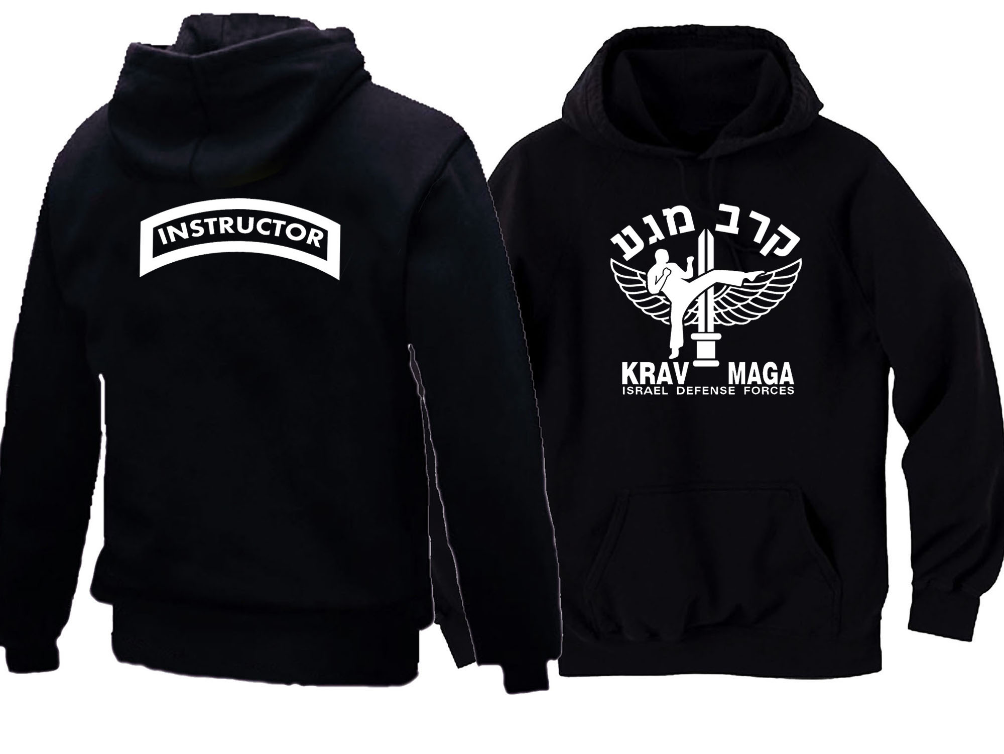 Krav Maga Instructor black hoodie 2