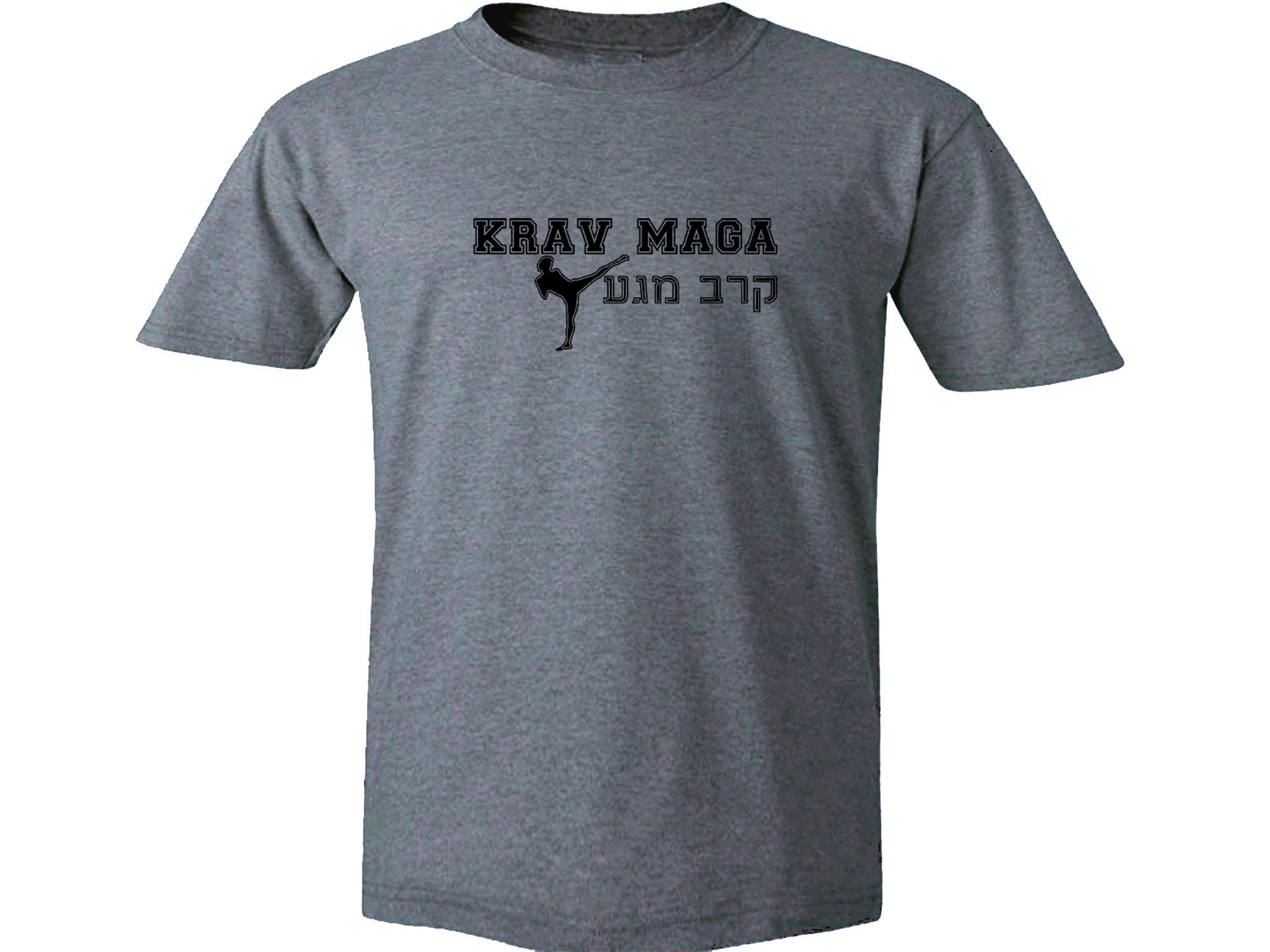 Krav Maga Martial Arts gray t-shirt ab