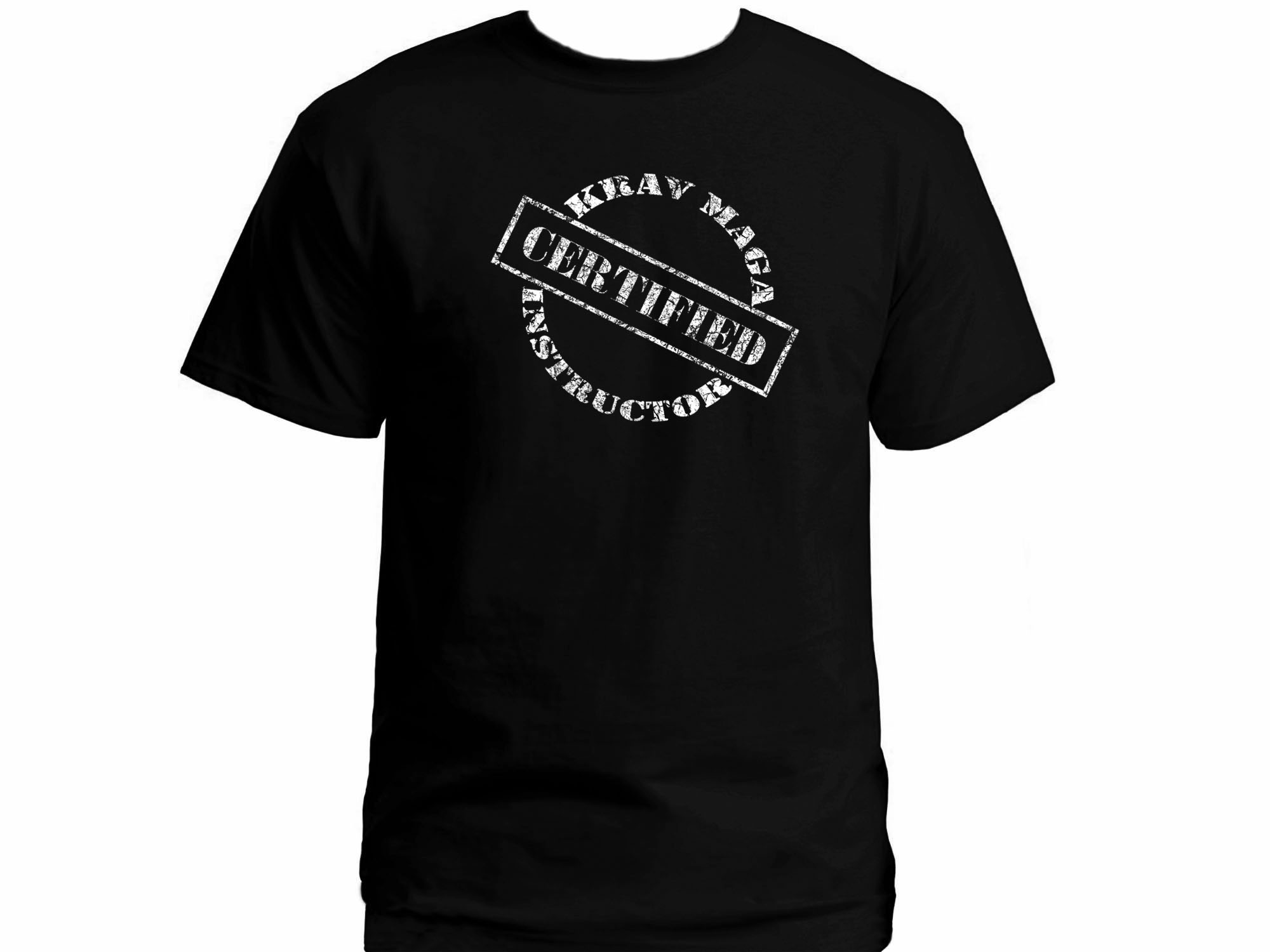 Krav Maga instructor certified distressed look t-shirt