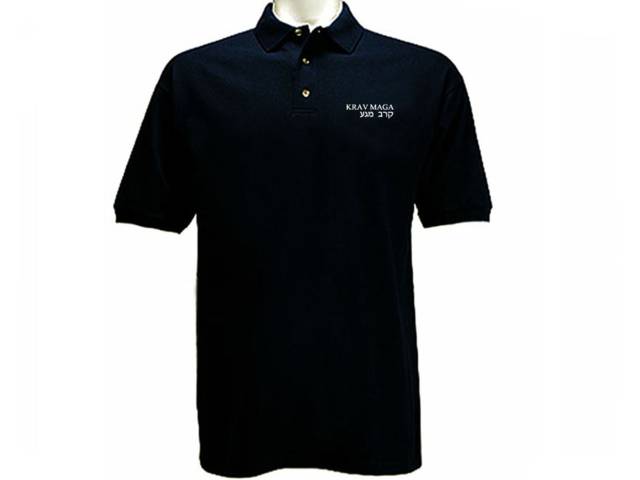 Krav Maga (Close Combat) Israel Button T-Shirt Polo Style 3