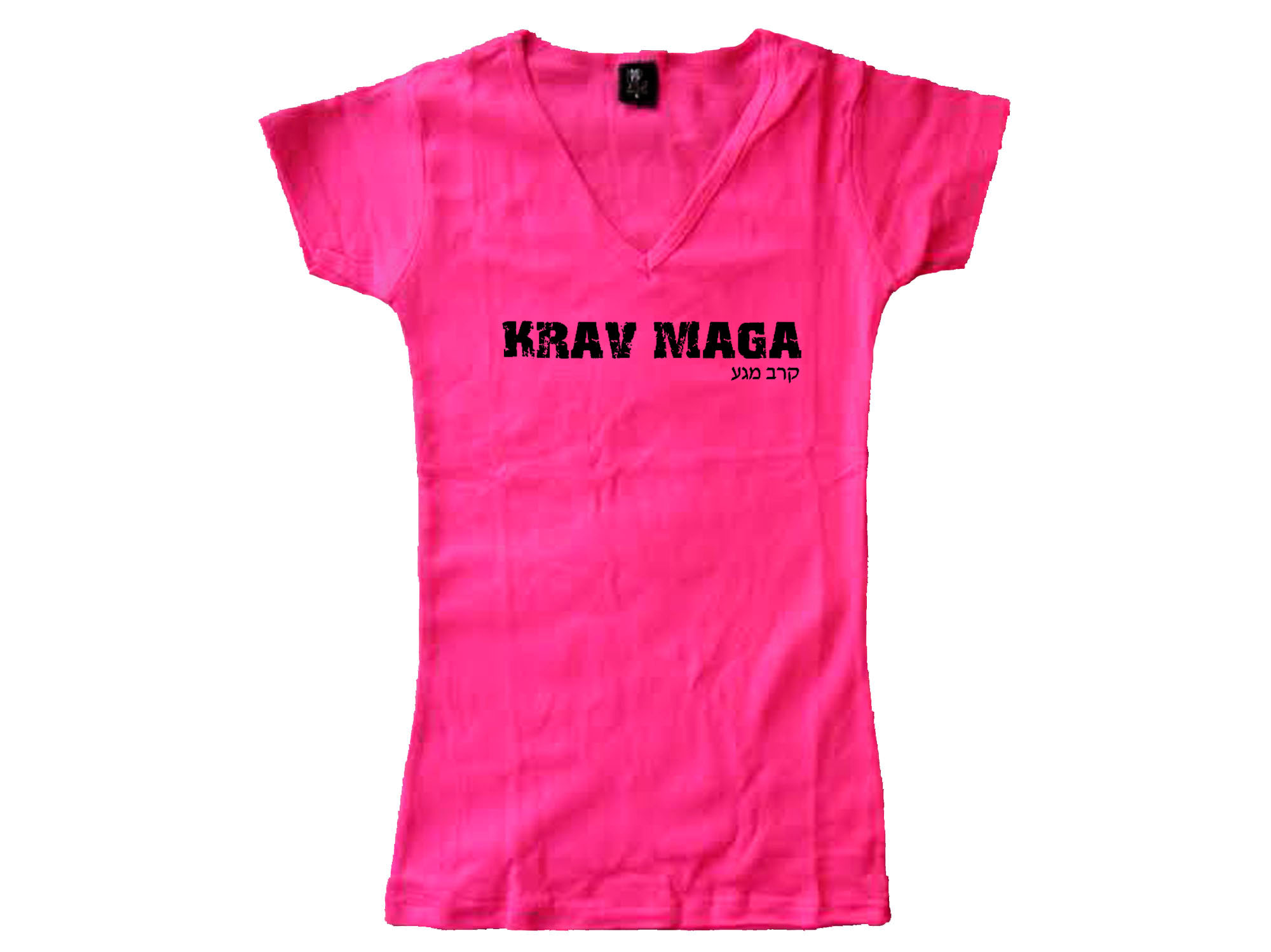 Krav Maga V Neck pink t-shirt 3