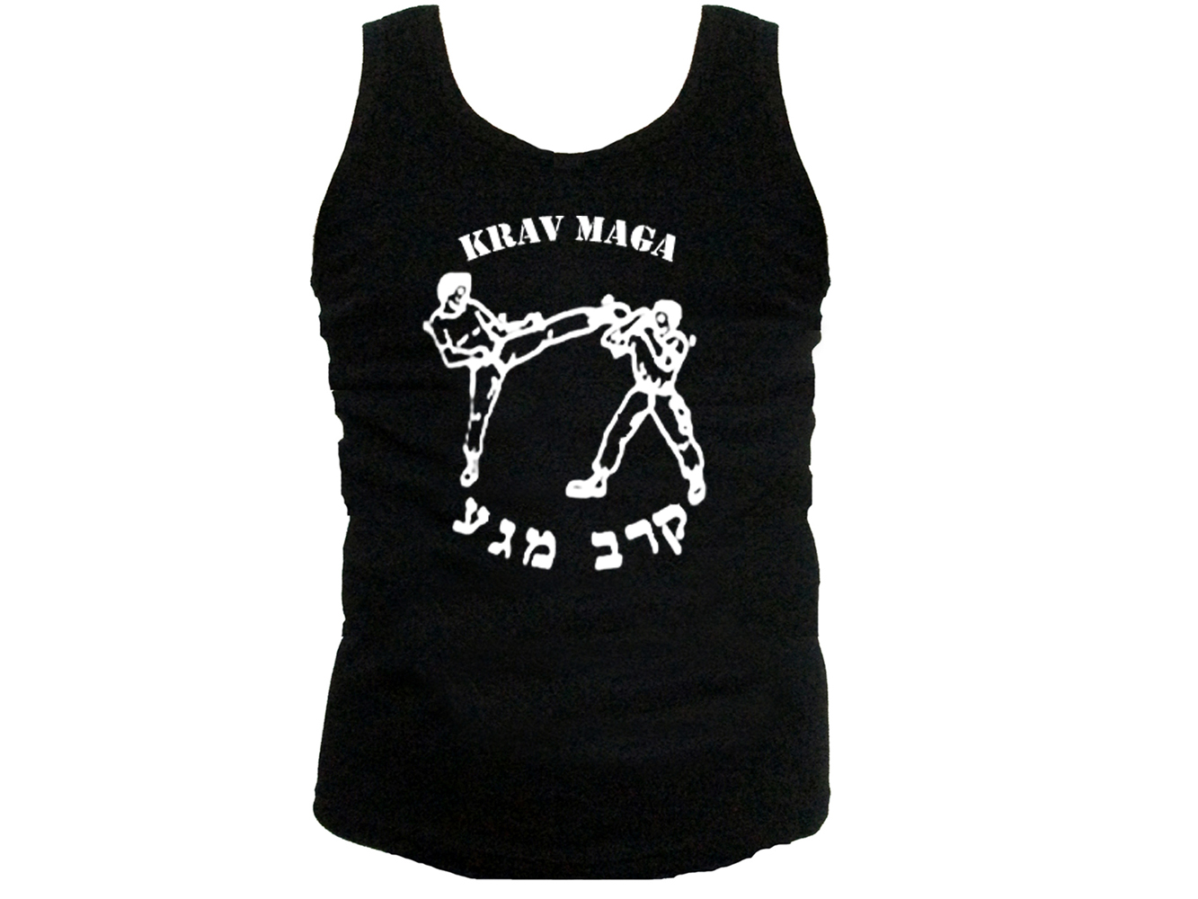 Krav Maga (Close Combat, Martial Arts) English/Hebrew gym tank top