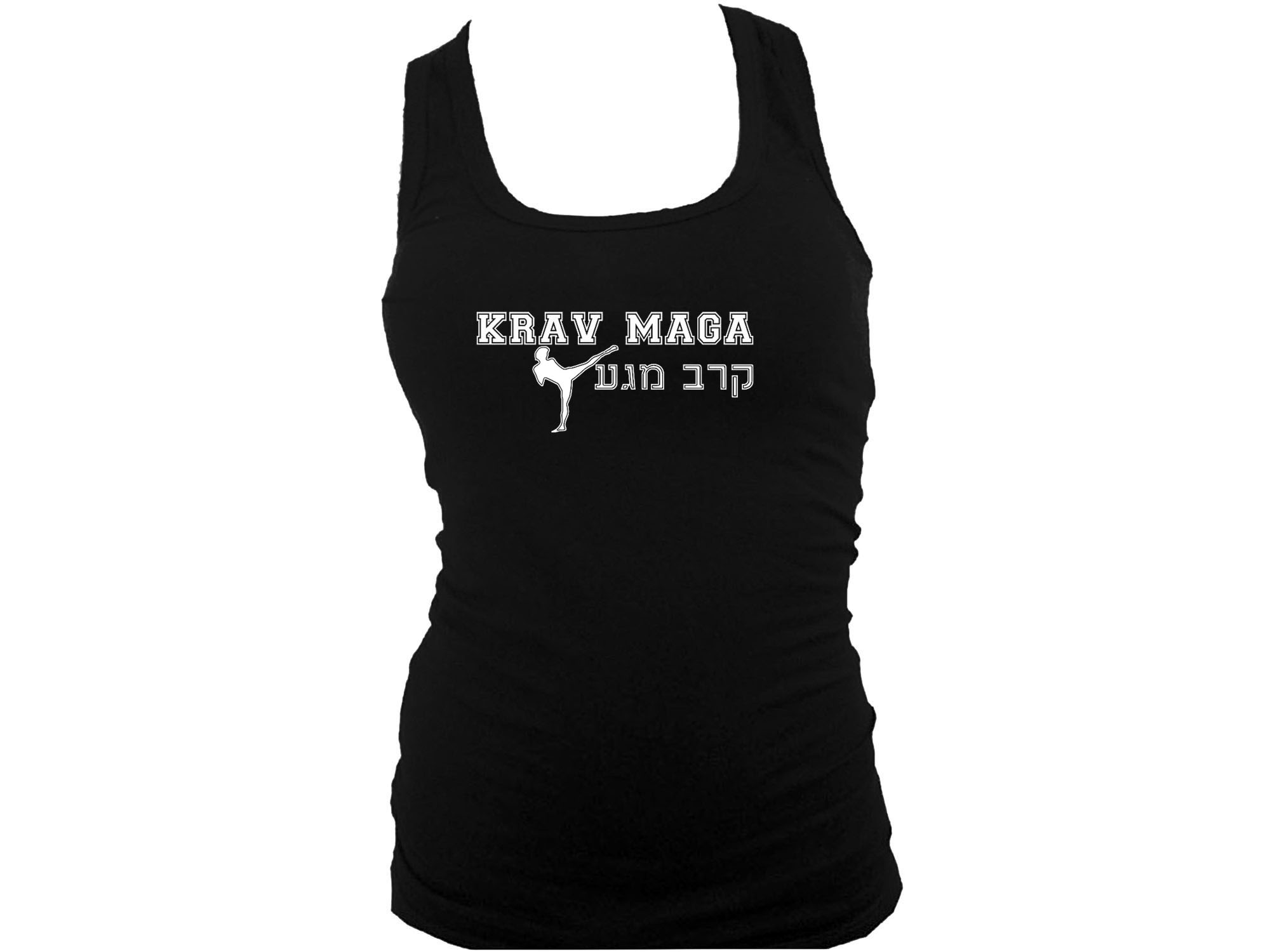 Krav Maga women black tank top S/M
