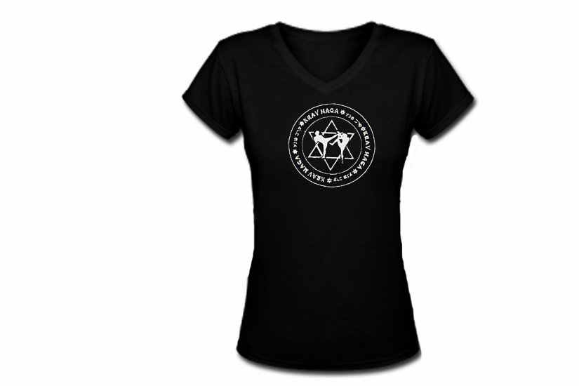 MOSSAD Israel Women V Neck Fitted T-Shirt