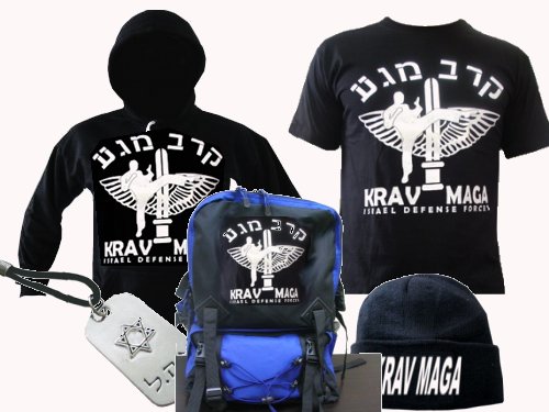 Israel martial arts Krav Maga Backpack, Sweatshirt, T-shirt, Winter Hat, Dog Tag Set