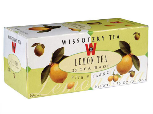Israel Kosher Wissotzky Lemon 25 Tea Bags