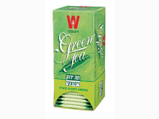 Wissotzky Green Tea with Luiza and Lemon Grass (25 bags)