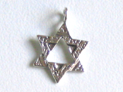 Sterling Silver Magen David (Star of David) Pendant VI