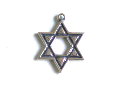 Sterling Silver Magen David (Star of David) Pendant V