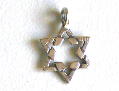 Sterling Silver Magen David (Star of David) Pendant VII