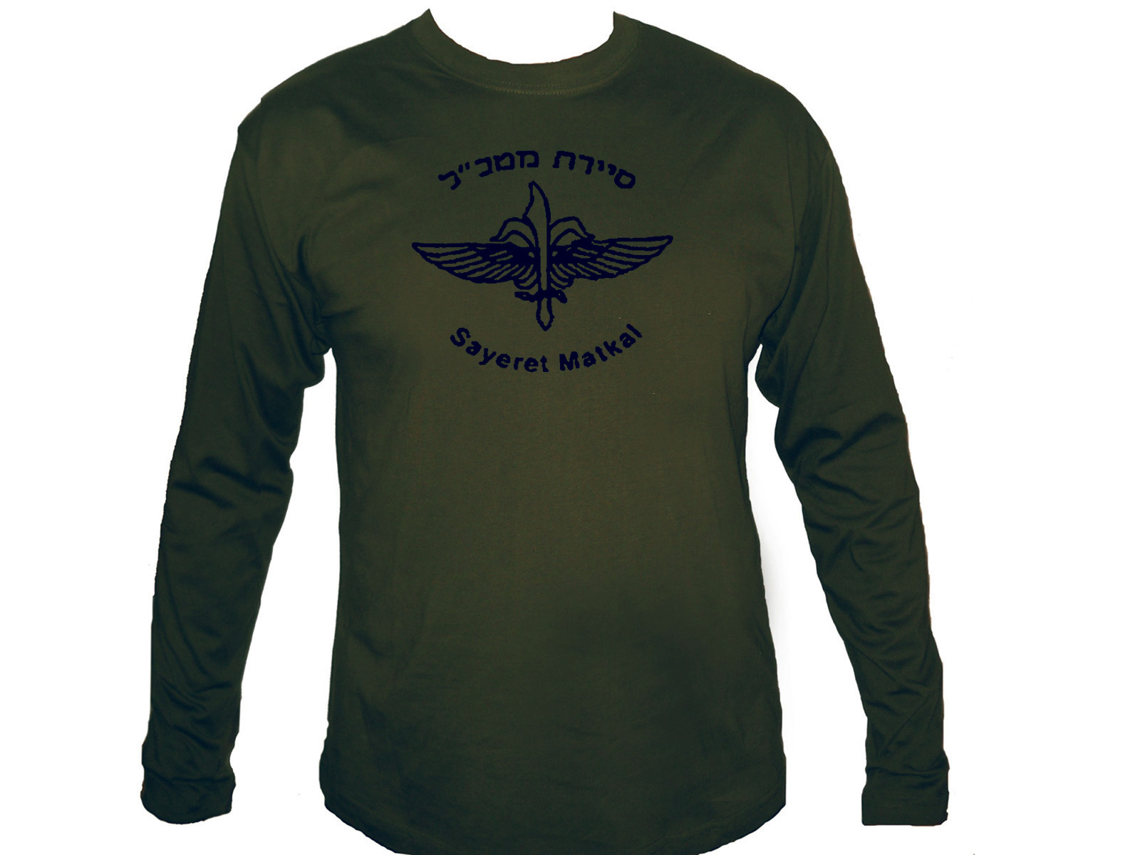 Sayeret Matkal IDF Israel Ops sleeved olive green T-Shirt