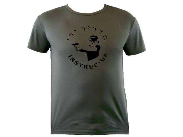 Shooting Instructor Israel Hebrew sweat absorbing t-Shirt