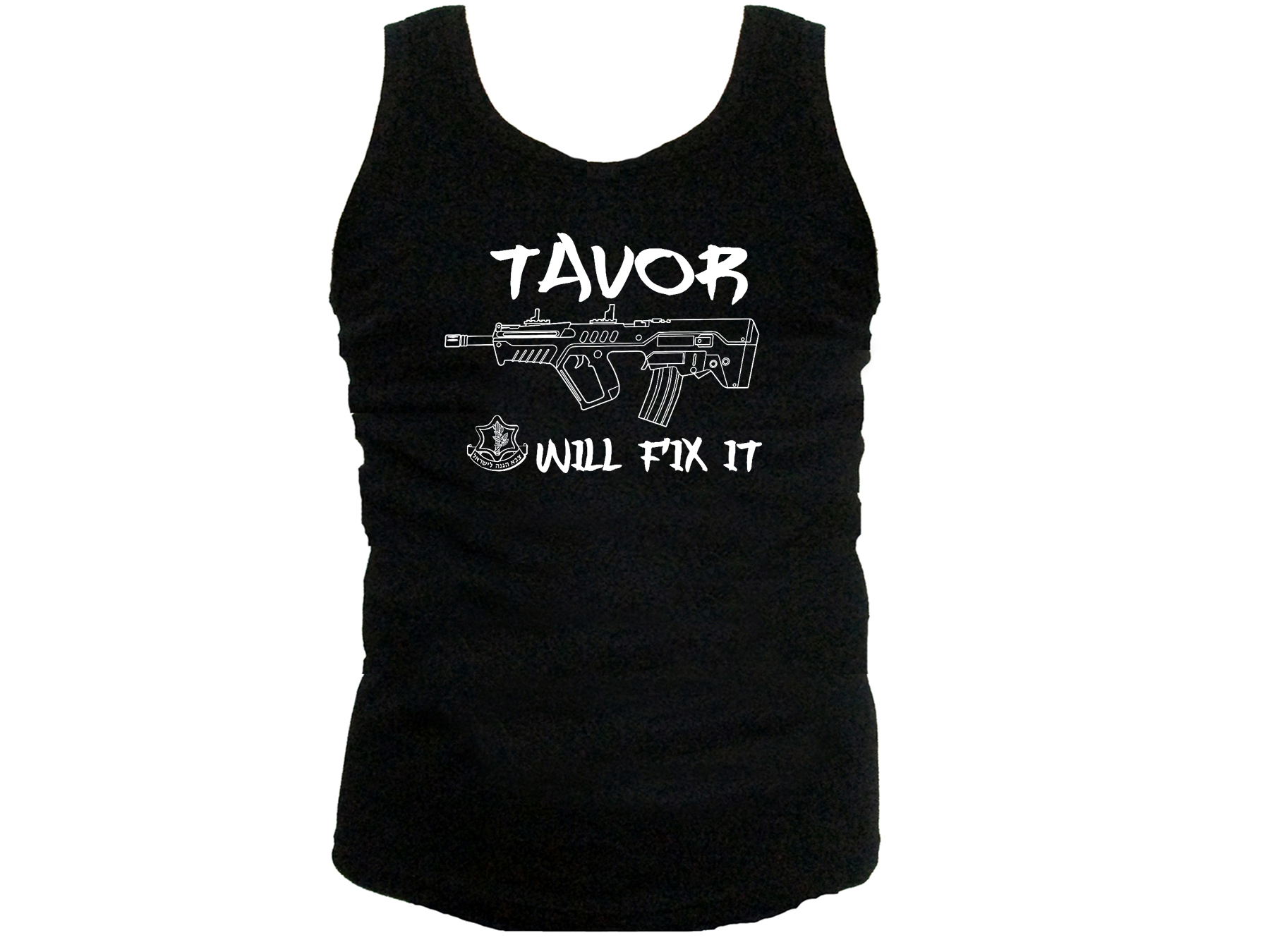 idf zahal Tavor Machine Gun Israel army Tank Top