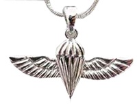 Paratroopers Parachute Wings Necklace w Chain